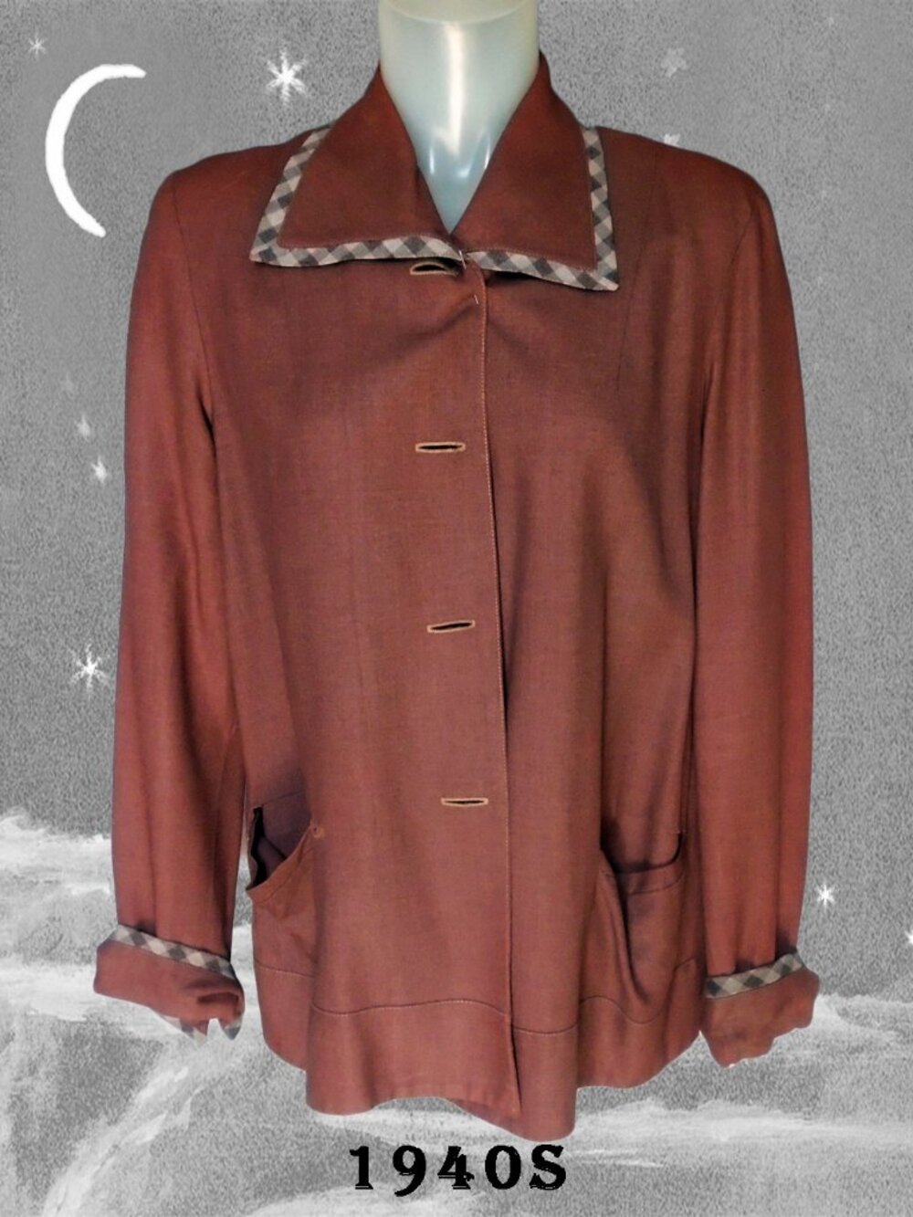 Vintage 40s Maternity Jacket - Needs Restoration
